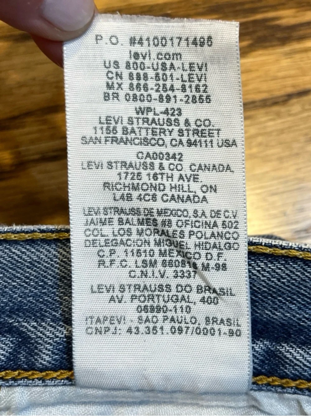 Levi's 501 Distressed Denim Jeans Made in Mexico 36x30 Stonewashed Faded Grunge